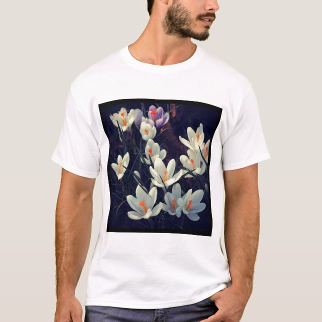 Square Photo - Crocuses T-Shirt (Front)