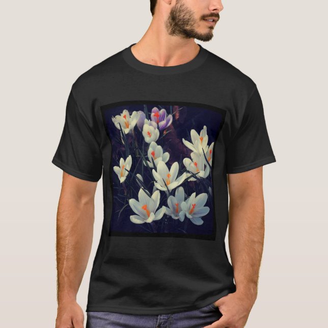 Square Photo - Crocuses T-Shirt (Front)