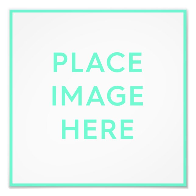 Square Photo Enlargement Print - 12" x 12" (Front)