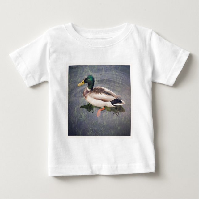 Square Photo - Mallard Duck Baby T-Shirt (Front)