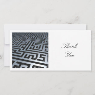 Square Photo - Maze Thank You Card