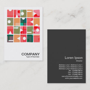 Square Photo - Rectangles Abstract 120623 Business Card