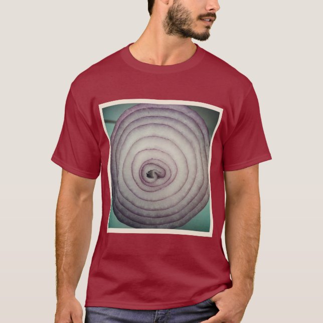 Square Photo - Red Onion T-Shirt (Front)