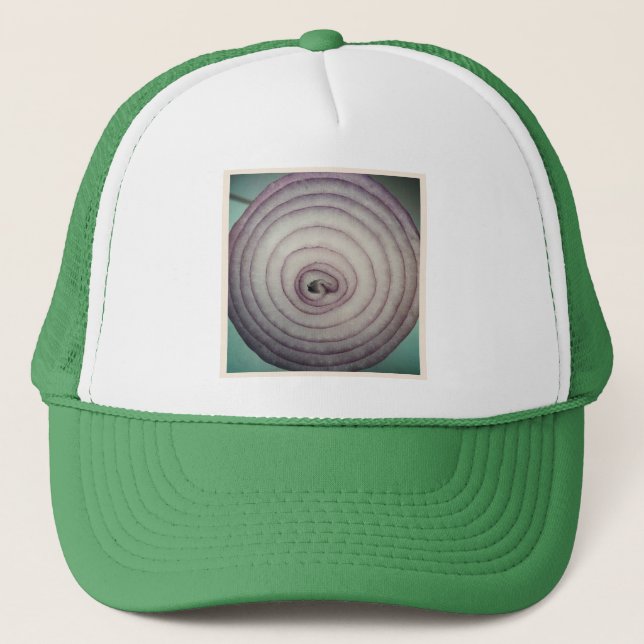 Square Photo - Red Onion Trucker Hat (Front)