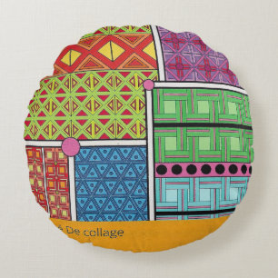 square photo round cushion