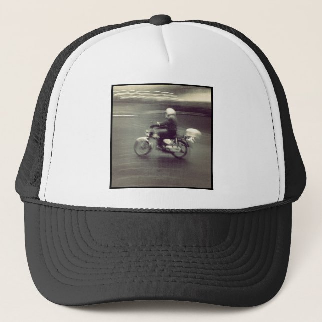 Square Photo - Speedy Moped Trucker Hat (Front)