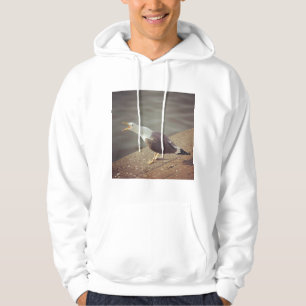 Square Photo - Squawking Seagull Hoodie