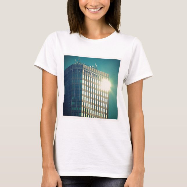 Square Photo - Sun on a Building T-Shirt (Front)