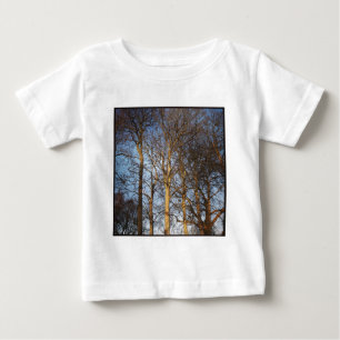 Square Photo - Sunlit Winter Trees Baby T-Shirt