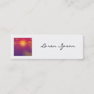Square Photo - Sunrise/Sunset Mini Business Card
