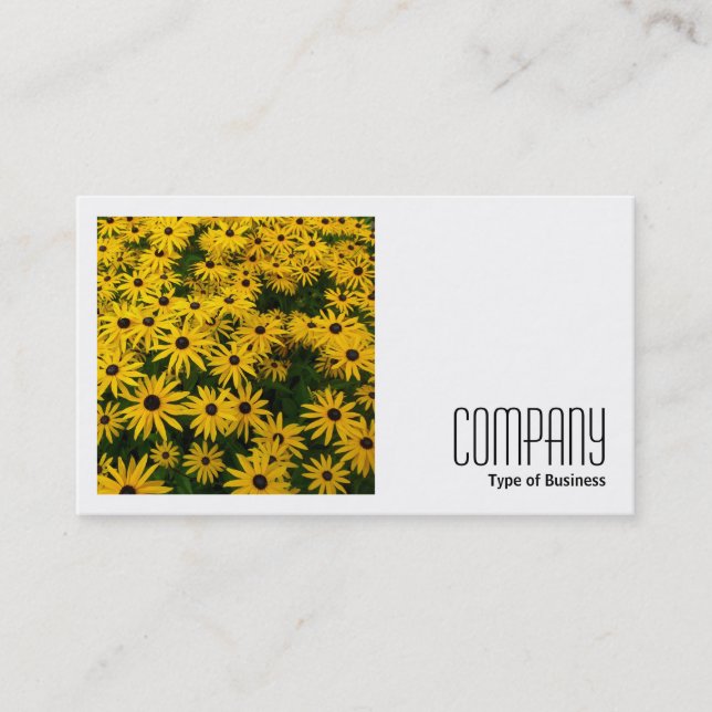 Square Photo (v2) - Black-eyed Susans (Rudbeckia H Business Card (Front)