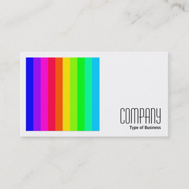 Square Photo (v2) - Colour Bars 03 Business Card (Front)