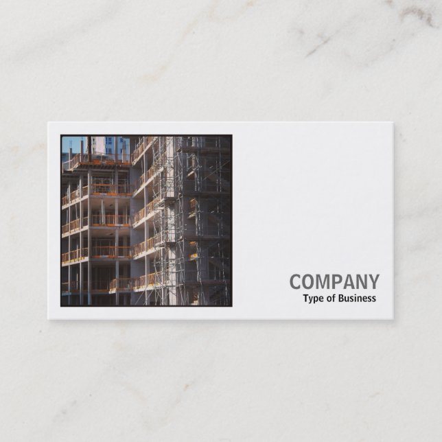 Square Photo (v2) - Construction Business Card (Front)