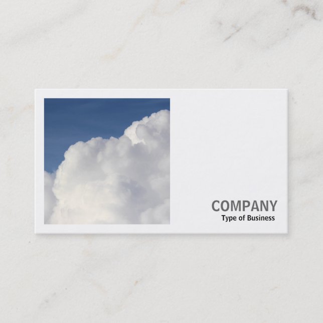 Square Photo (v2) - Cumulus Cloud Business Card (Front)
