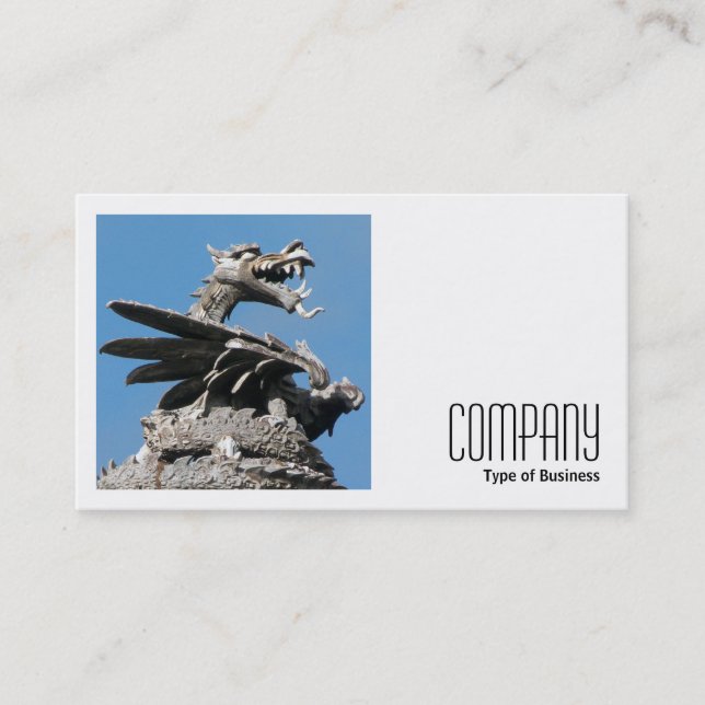 Square Photo (v2) - Dragon, Cardiff City Hall Business Card (Front)