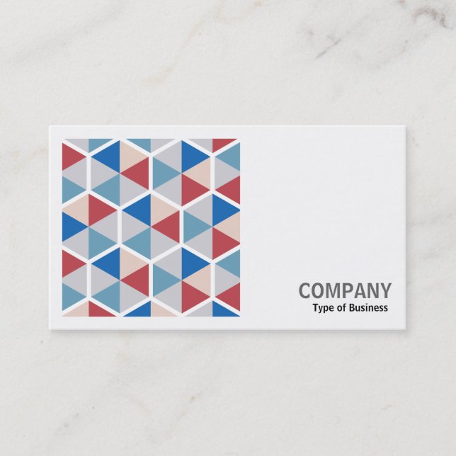 Square Photo (v2) - Hexagon Pattern 05 Business Card (Front)
