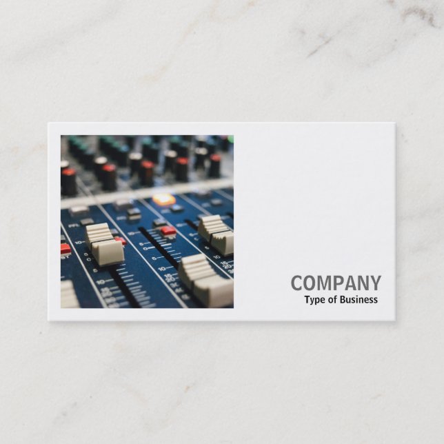 Square Photo (v2) - Mixing Desk Business Card (Front)