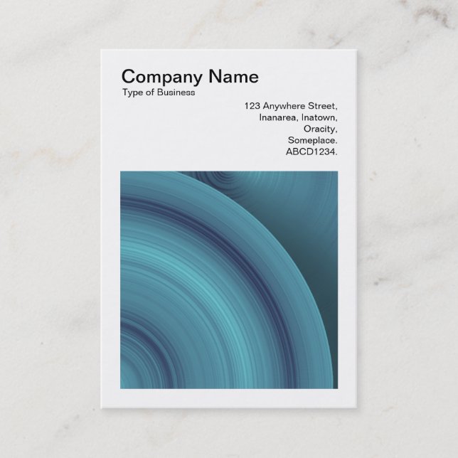 Square Photo (v3) - Abstract Circle 05 Business Card (Front)