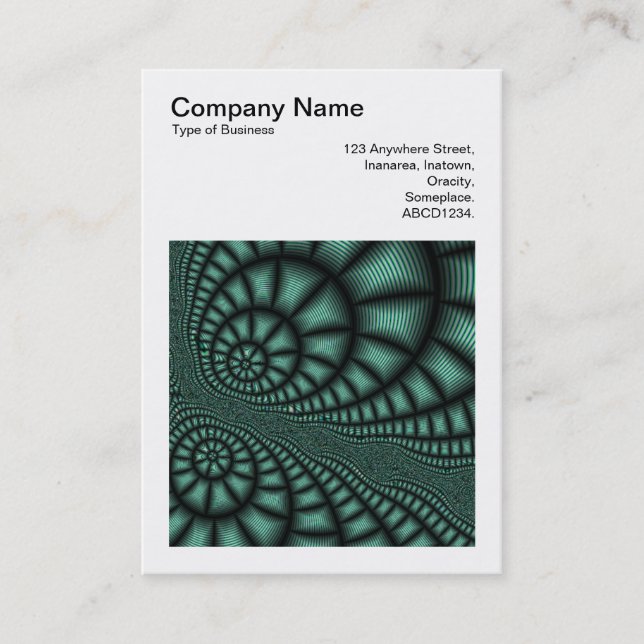 Square Photo (v3) - Fractal Design Business Card (Front)