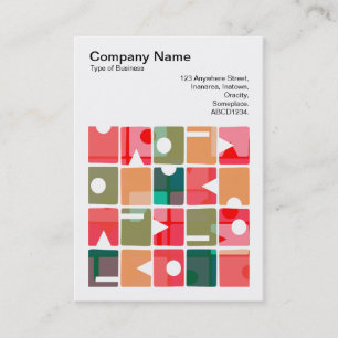 Square Photo (v3) - Rectangles Abstract 120623 Business Card