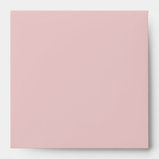 Square Pink Brown Linen Envelopes (Front)