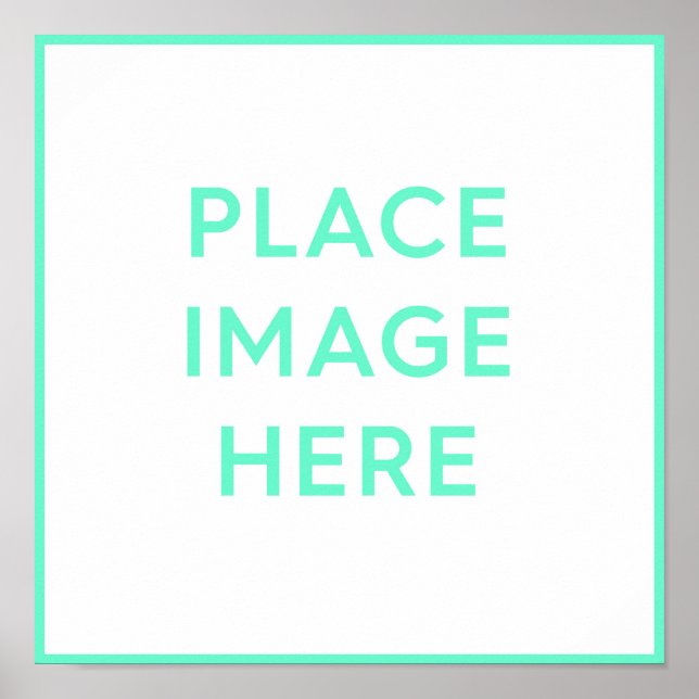 Square Poster Print 12" x 12" (Front)