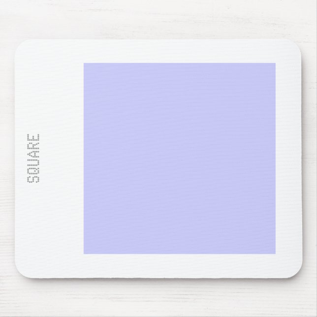Square - Powder Blue and White Mouse Pad (Front)