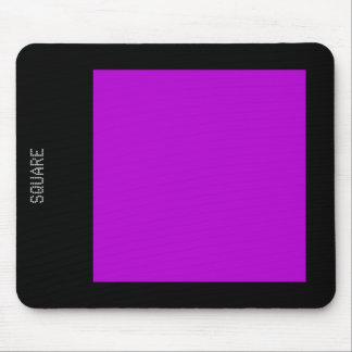 Square - Purple and Black Mouse Pad