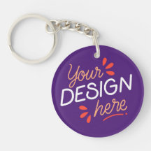 Square purple graphic with playful orange