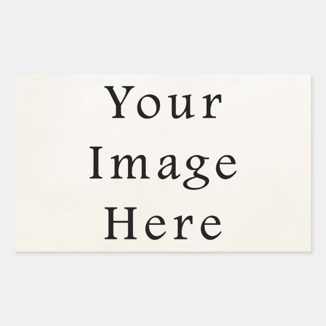 Square Rectangle Sticker Personalised Stickers (Front)