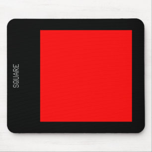 Square - Red and Black Mouse Pad