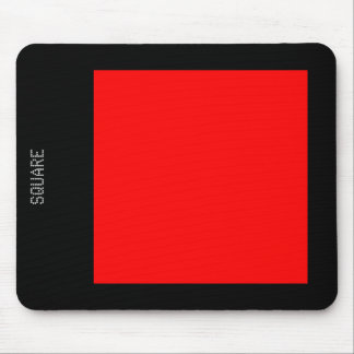 Square - Red and Black Mouse Pad
