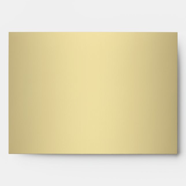 Square Red and Gold Linen 5x7 Envelopes (Front)