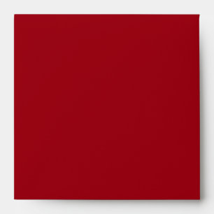 Square Red Black Linen Envelopes