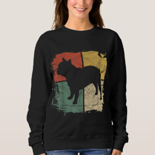 Square Retro French Bulldog Owner Gift Dog Frenchi Sweatshirt