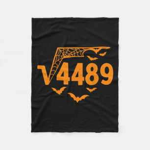 Square Root 4489 Funny Halloween Meme 67 Math Teac Fleece Blanket