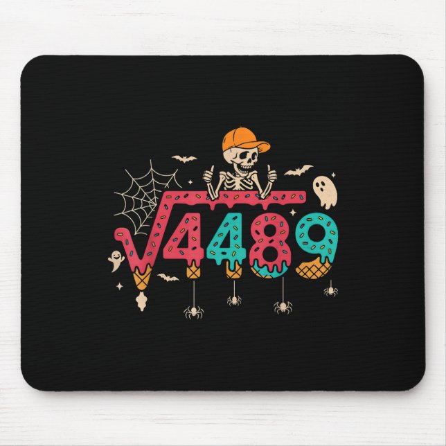 Square Root 4489 Math Teacher Funny 67 Meme Hallow Mouse Pad (Front)