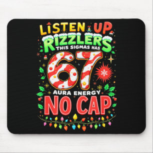 Square Root 4489 Six Seven Christmas Funny 67 Meme Mouse Pad