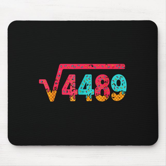 Square Root 4489 Slang Math Teacher Six Seven 6 7  Mouse Pad (Front)