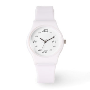 Square Root Math (Black/White) Watch