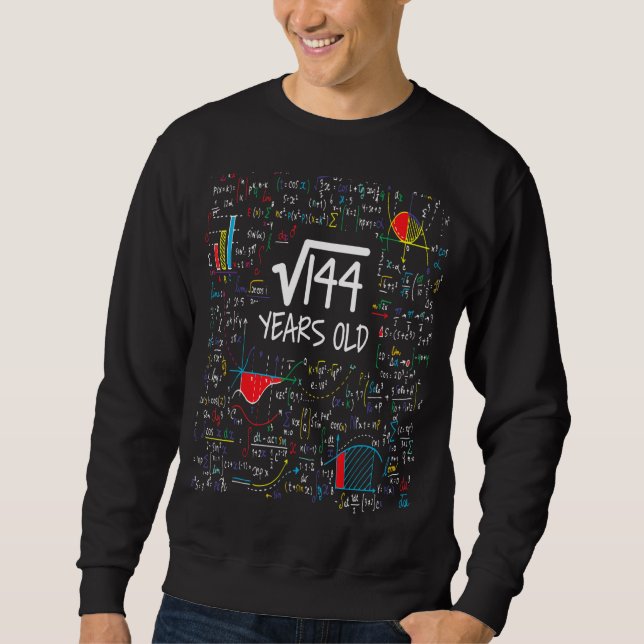 Square Root Of 12 12th Birthday 12 Year Old Math B Sweatshirt (Front)