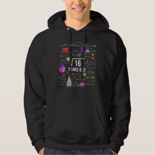 Square Root Of 16 4th Birthday 4 Year Old Math Hoodie