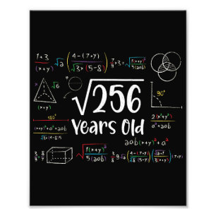 Square Root of 225 15th Birthday 15 Year Old Gifts Photo Print
