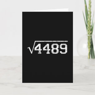 Square Root Of 4489 Slang Math Teacher Six Seven 6 Card