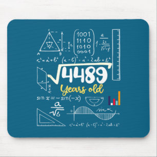 Square Root Years Old Seven Teacher 67 Six 7 6 Lau Mouse Pad