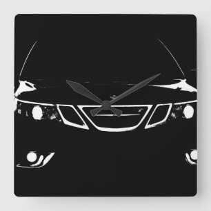 Square Saab Clock