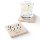 Square Sandstone Personalised Coaster Company Logo