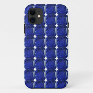 Square Sapphire Gemstone Blue Case-Mate iPhone Case