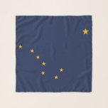 Square Scarf with flag of Alaska State, USA<br><div class="desc">Add a vibrant touch of Alaskan spirit to your fashion collection with our exclusive square scarf featuring the flag of Alaska! Crafted with meticulous attention to detail, this scarf is more than just an accessory; it's a celebration of Alaskan heritage and cultural pride. The bold design proudly showcases the iconic...</div>