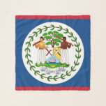 Square Scarf with flag of Belise<br><div class="desc">Add a touch of Belizean flair to your accessories collection with our exclusive square scarf featuring the flag of Belise! Crafted with meticulous attention to detail, this square scarf is more than just a fashion accessory; it’s a celebration of Belise’s vibrant culture and rich heritage. The stunning design prominently displays...</div>